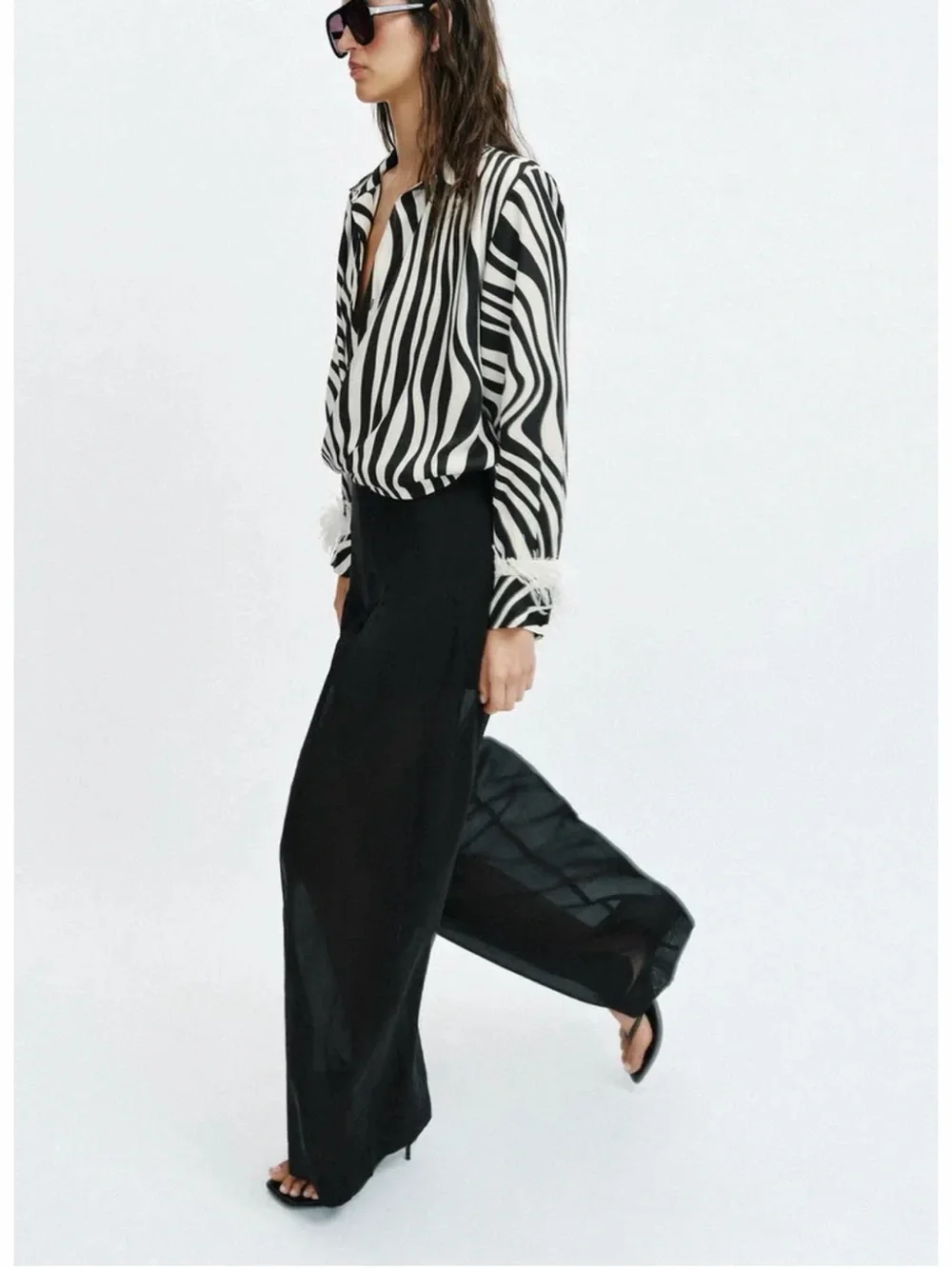 Zara Sheer linen pants